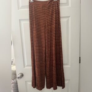 Anthropologie farm rio wide leg pants - size small - colorful print - resort